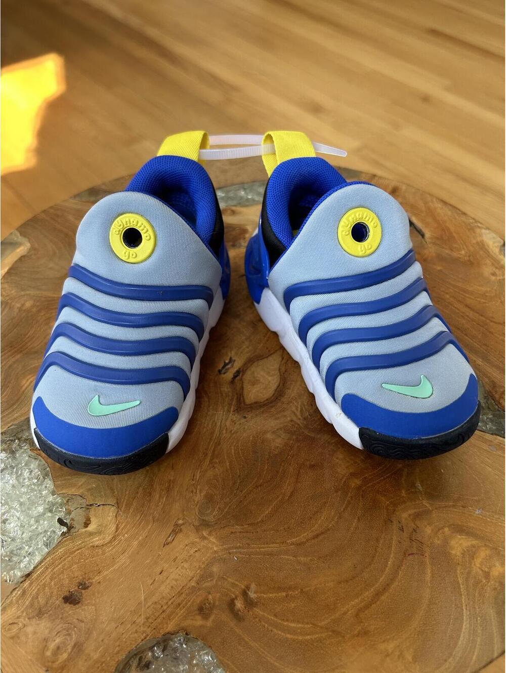 Nike Kids Blue, Light Blue & Yellow Slip-On Sneakers